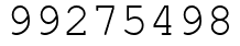 Число 99275498.