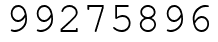 Число 99275896.