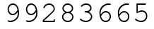 Число 99283665.