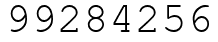 Число 99284256.