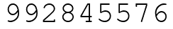 Число 992845576.