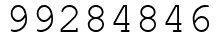 Число 99284846.