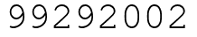Число 99292002.