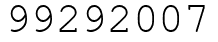 Число 99292007.