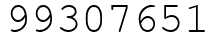 Число 99307651.