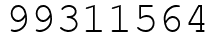 Число 99311564.