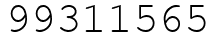 Число 99311565.