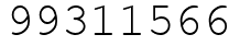 Число 99311566.
