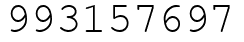 Число 993157697.