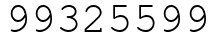 Число 99325599.