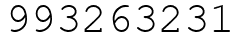 Число 993263231.