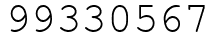 Число 99330567.