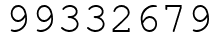Число 99332679.