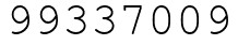Число 99337009.