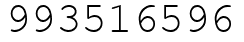 Число 993516596.