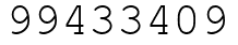 Число 99433409.