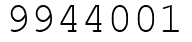 Число 9944001.