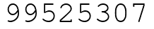 Число 99525307.
