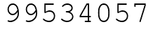 Число 99534057.