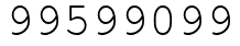 Число 99599099.