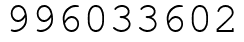 Число 996033602.