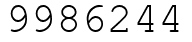 Число 9986244.