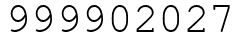Число 999902027.