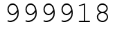 Число 999918.