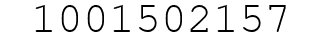 Number 1001502157.