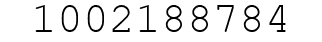 Number 1002188784.