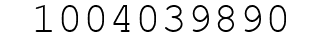 Number 1004039890.