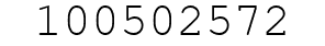 Number 100502572.
