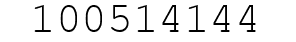 Number 100514144.