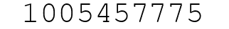 Number 1005457775.