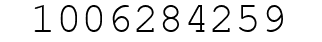 Number 1006284259.