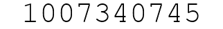 Number 1007340745.