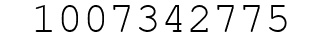Number 1007342775.