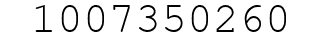 Number 1007350260.