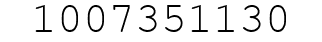 Number 1007351130.
