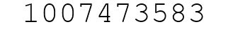 Number 1007473583.