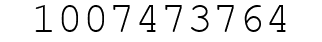 Number 1007473764.