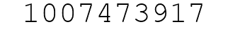 Number 1007473917.