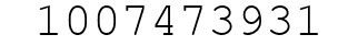 Number 1007473931.