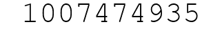 Number 1007474935.
