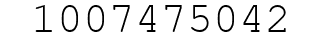 Number 1007475042.