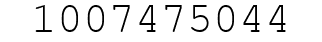 Number 1007475044.
