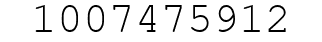 Number 1007475912.