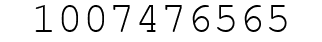 Number 1007476565.