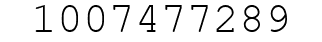 Number 1007477289.