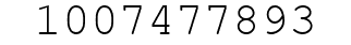 Number 1007477893.